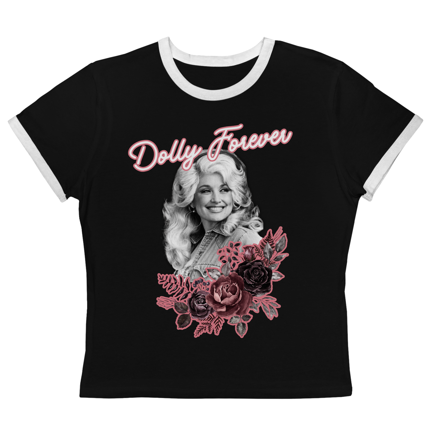 Dolly Forever Ringer Tee