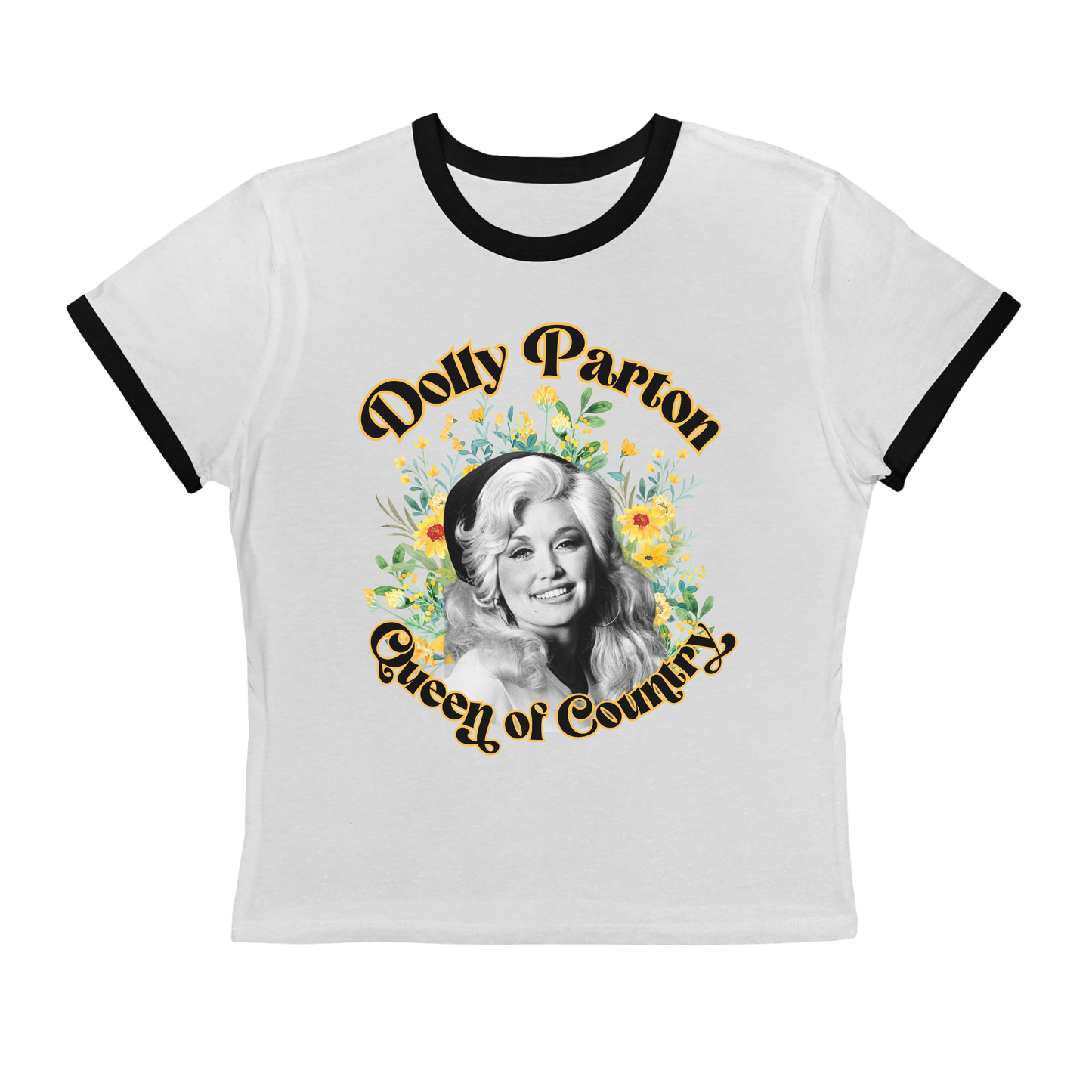 Dolly Queen of Country Ringer Tee