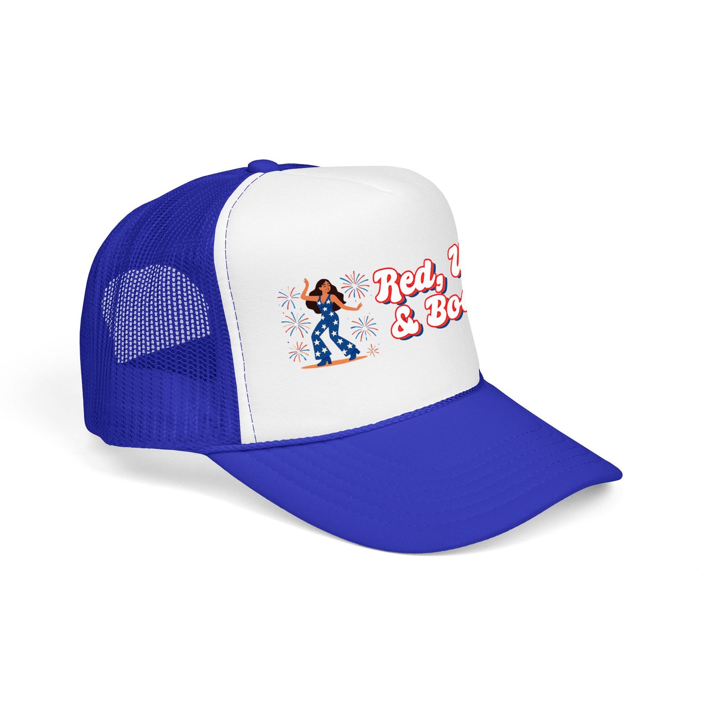 Red, White & Boogie Foam Trucker Hat