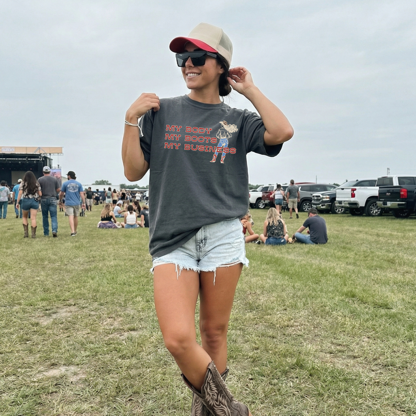 My Boots My Business Cowgirl Tee