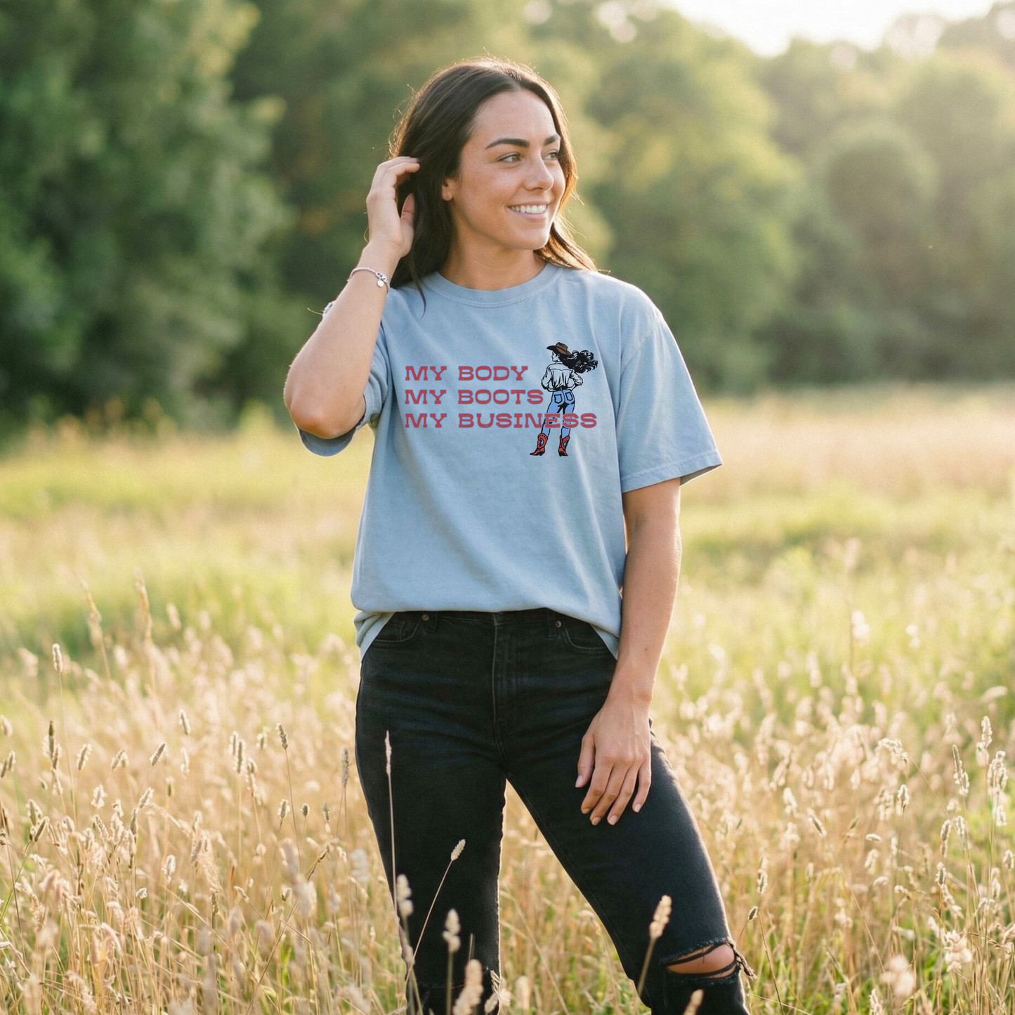 My Boots My Business Cowgirl Tee