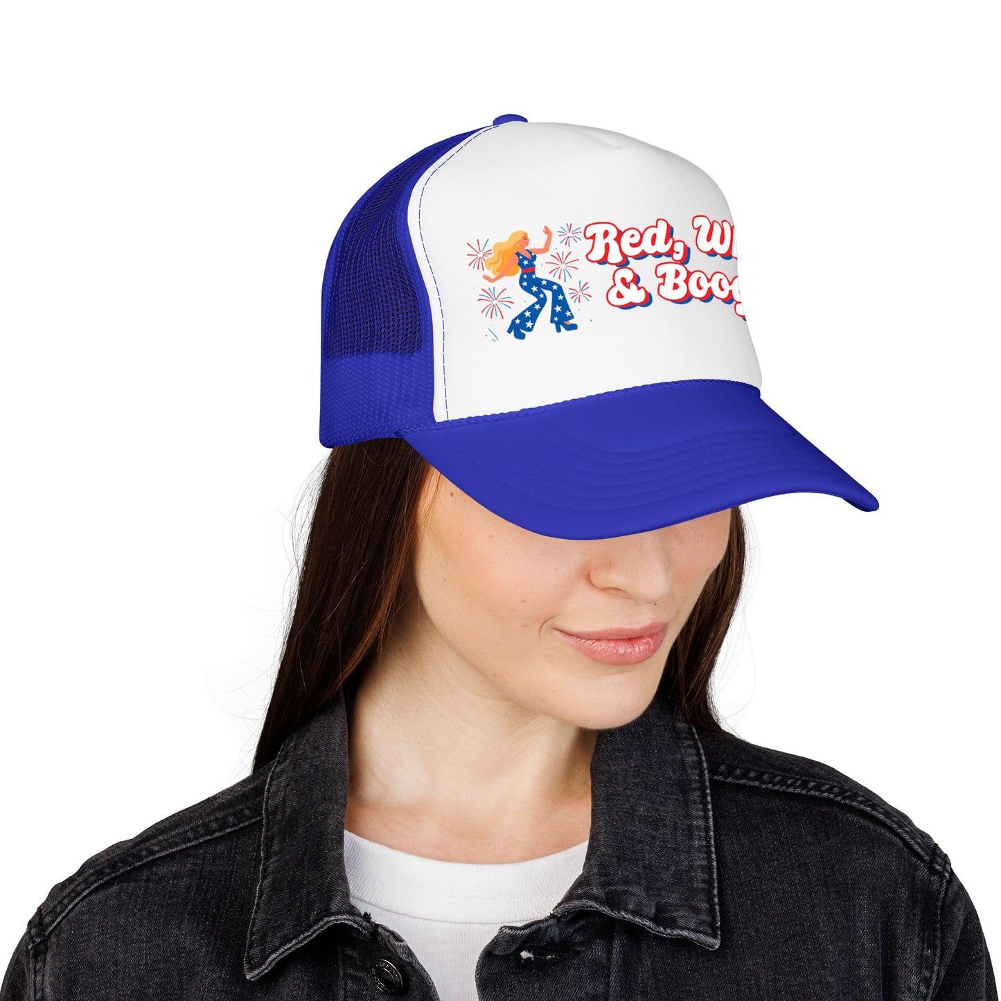 Red, White & Boogie Foam Trucker Hat