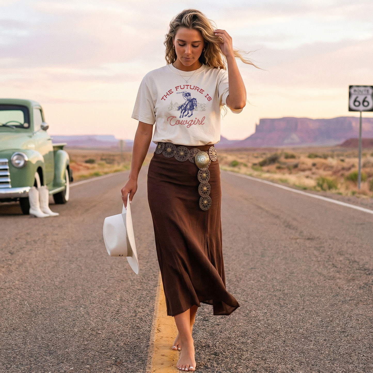 The Future Is Cowgirl Tee
