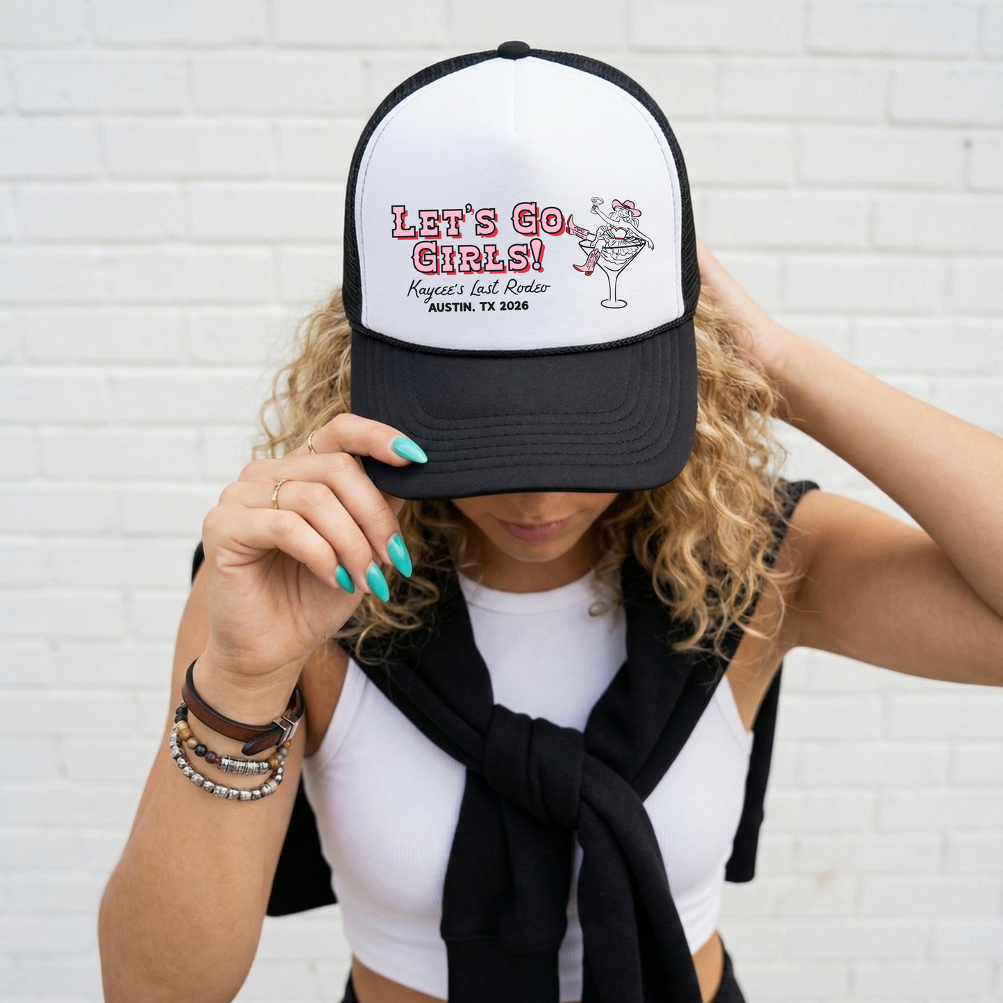 Let's Go Girls Trucker Hat | Customizable