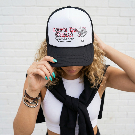 Let's Go Girls Customizable Trucker | Customizbable