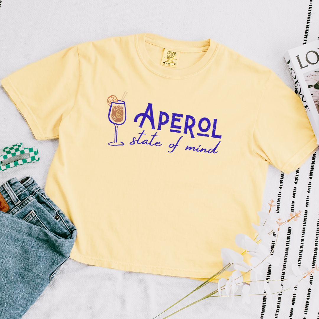 Aperol State of Mind Boxy Top | Cocktail Tee