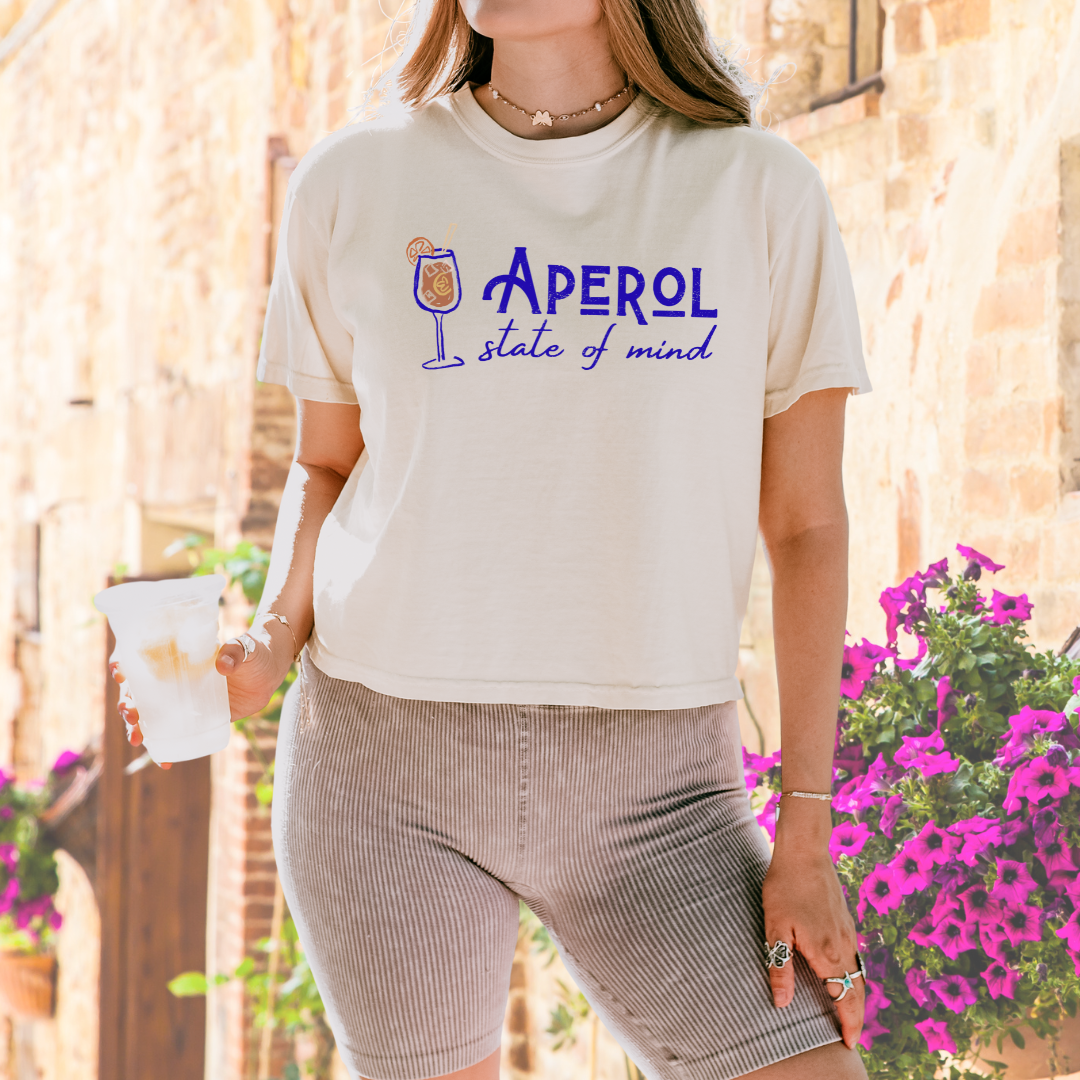 Aperol State of Mind Boxy Top | Cocktail Tee