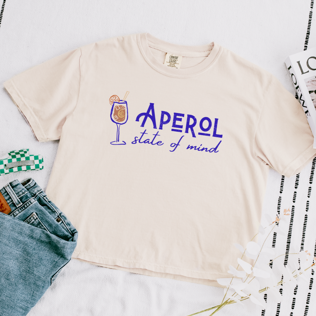 Aperol State of Mind Boxy Top | Cocktail Tee