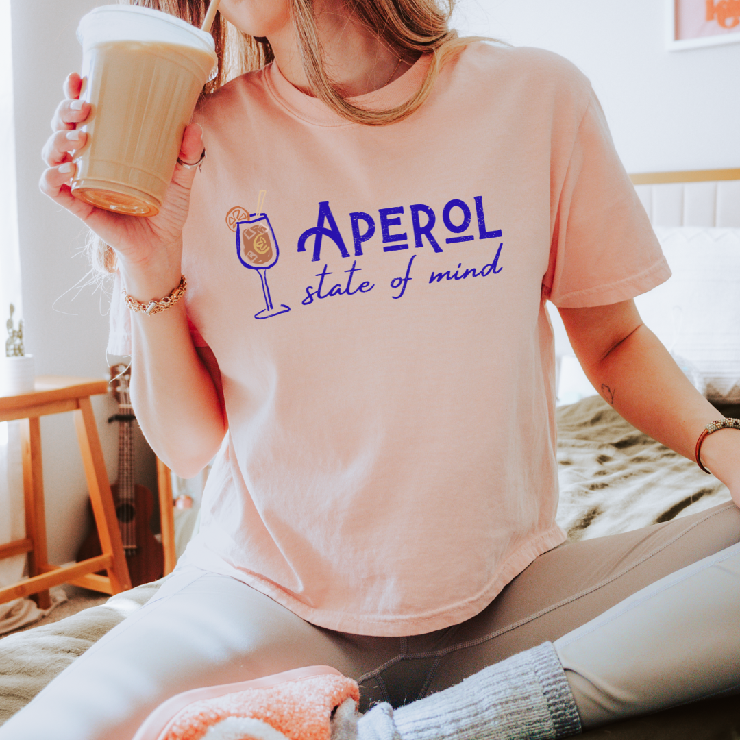 Aperol State of Mind Boxy Top | Cocktail Tee