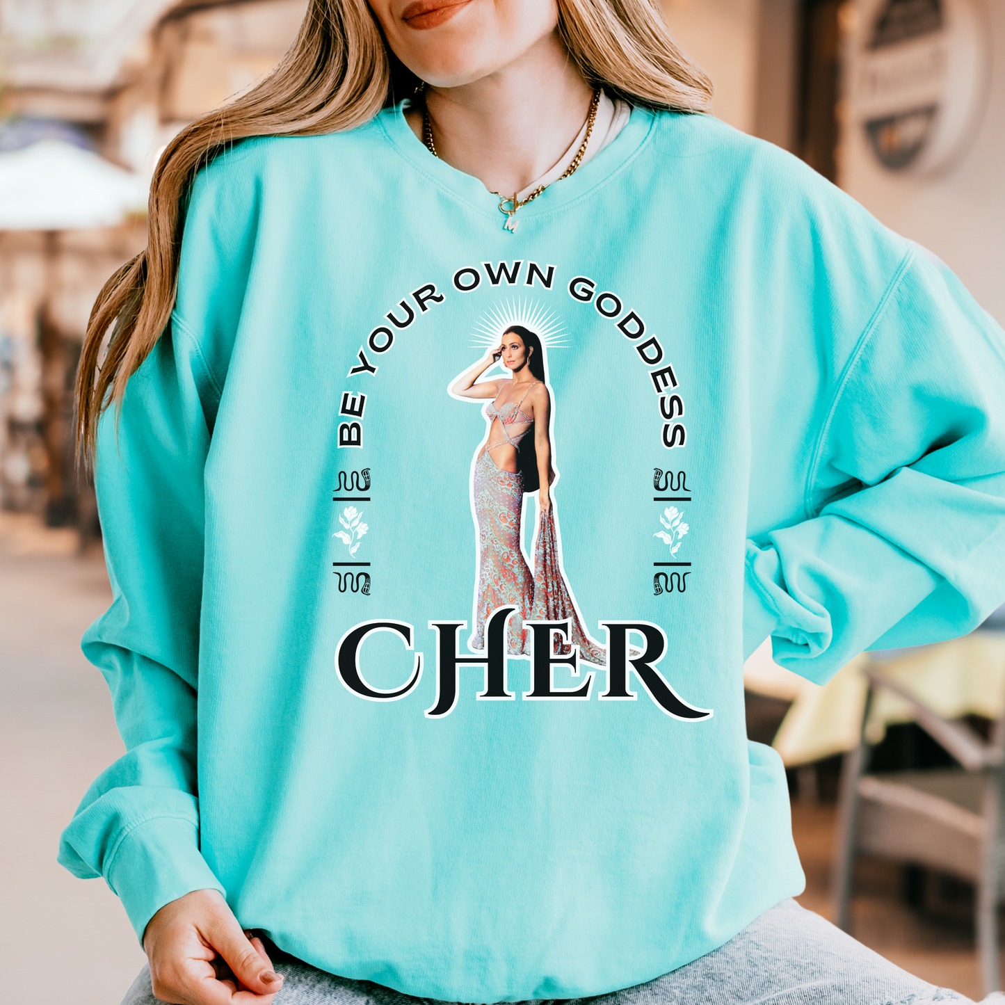 Cher Goddess Cozy Sweatshirt