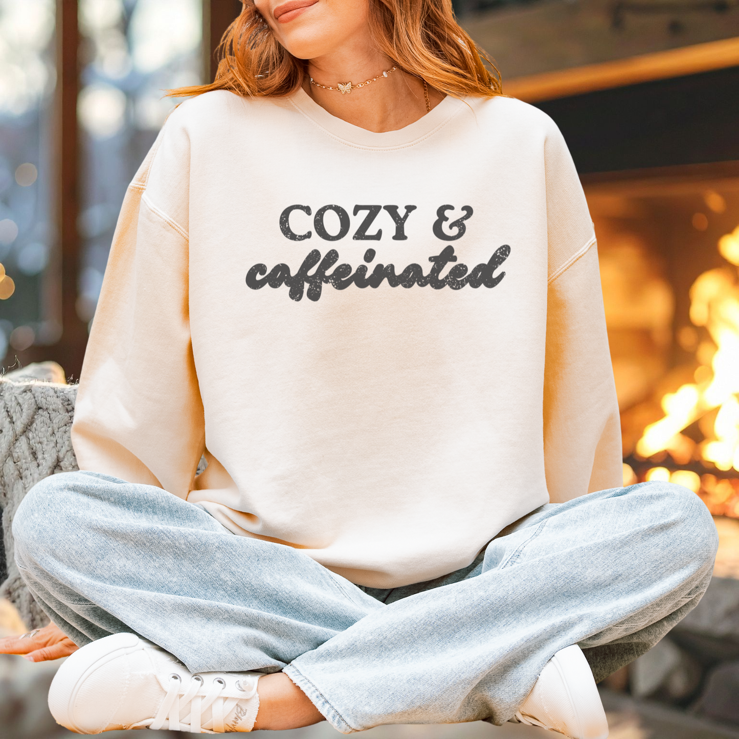 Cozy & Caffeinated Sweatshirt
