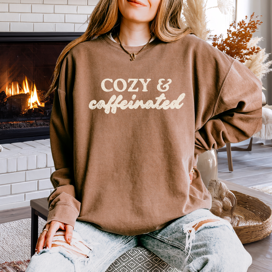 Cozy & Caffeinated Sweatshirt