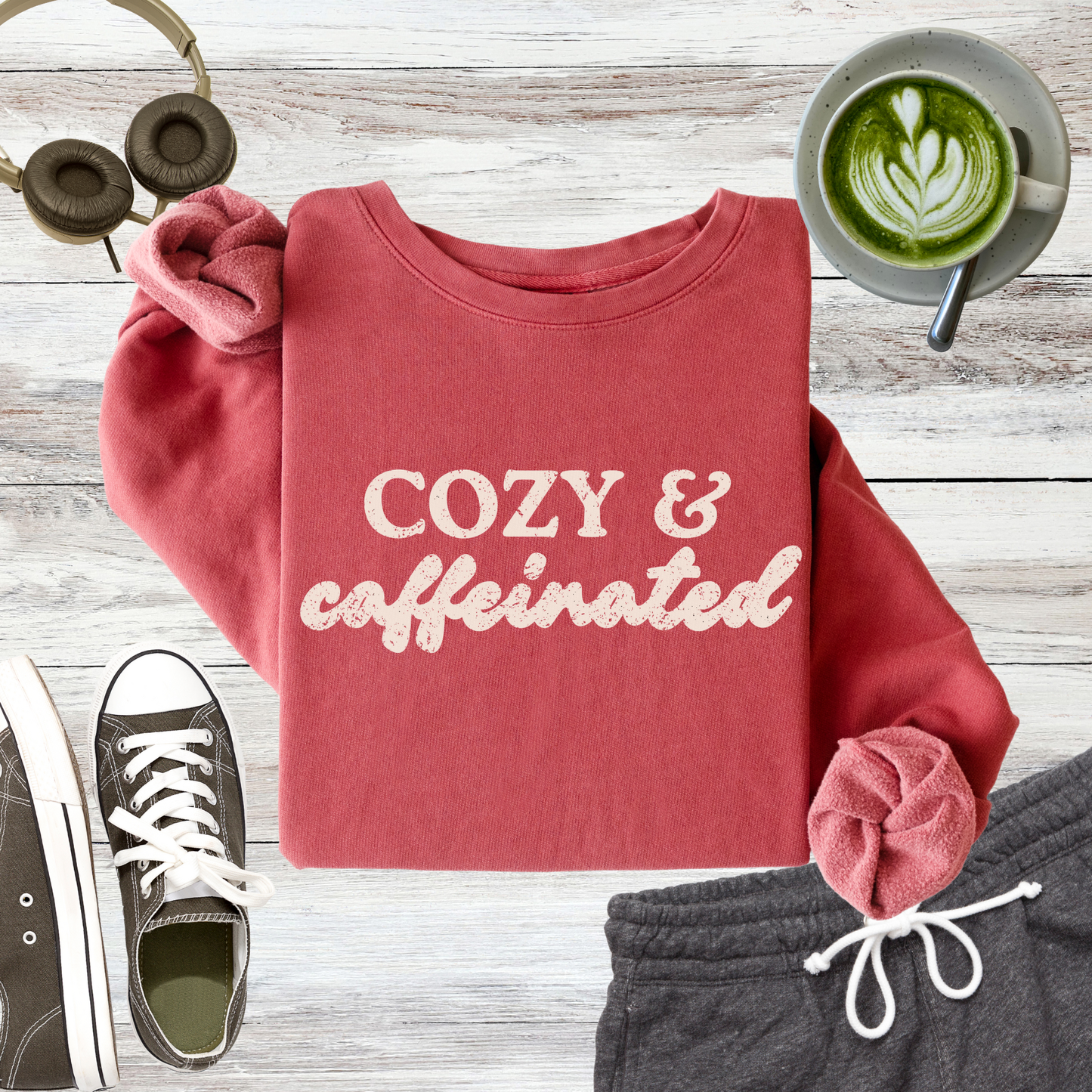 Cozy & Caffeinated Sweatshirt