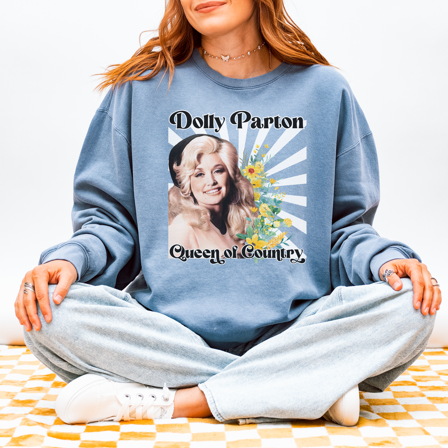 Dolly Parton Queen of Country Cozy Sweatshirt
