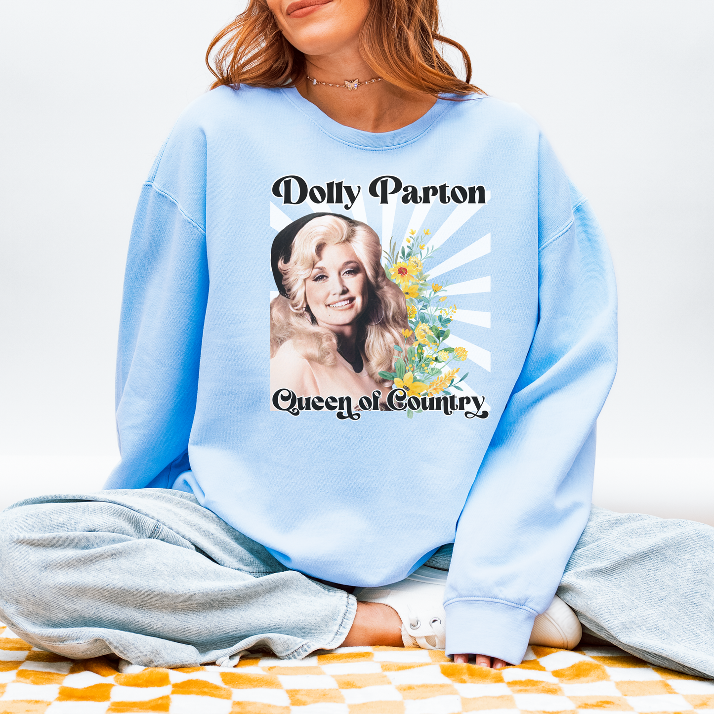 Dolly Parton Queen of Country Cozy Sweatshirt