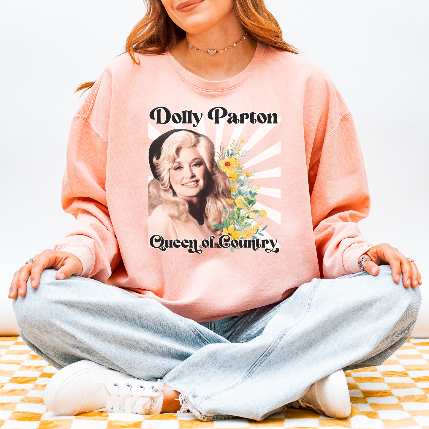 Dolly Parton Queen of Country Cozy Sweatshirt