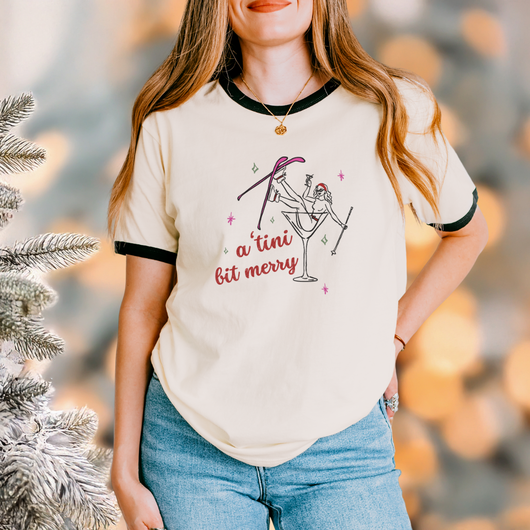 A 'Tini Bit Merry Festive Holiday Shirt