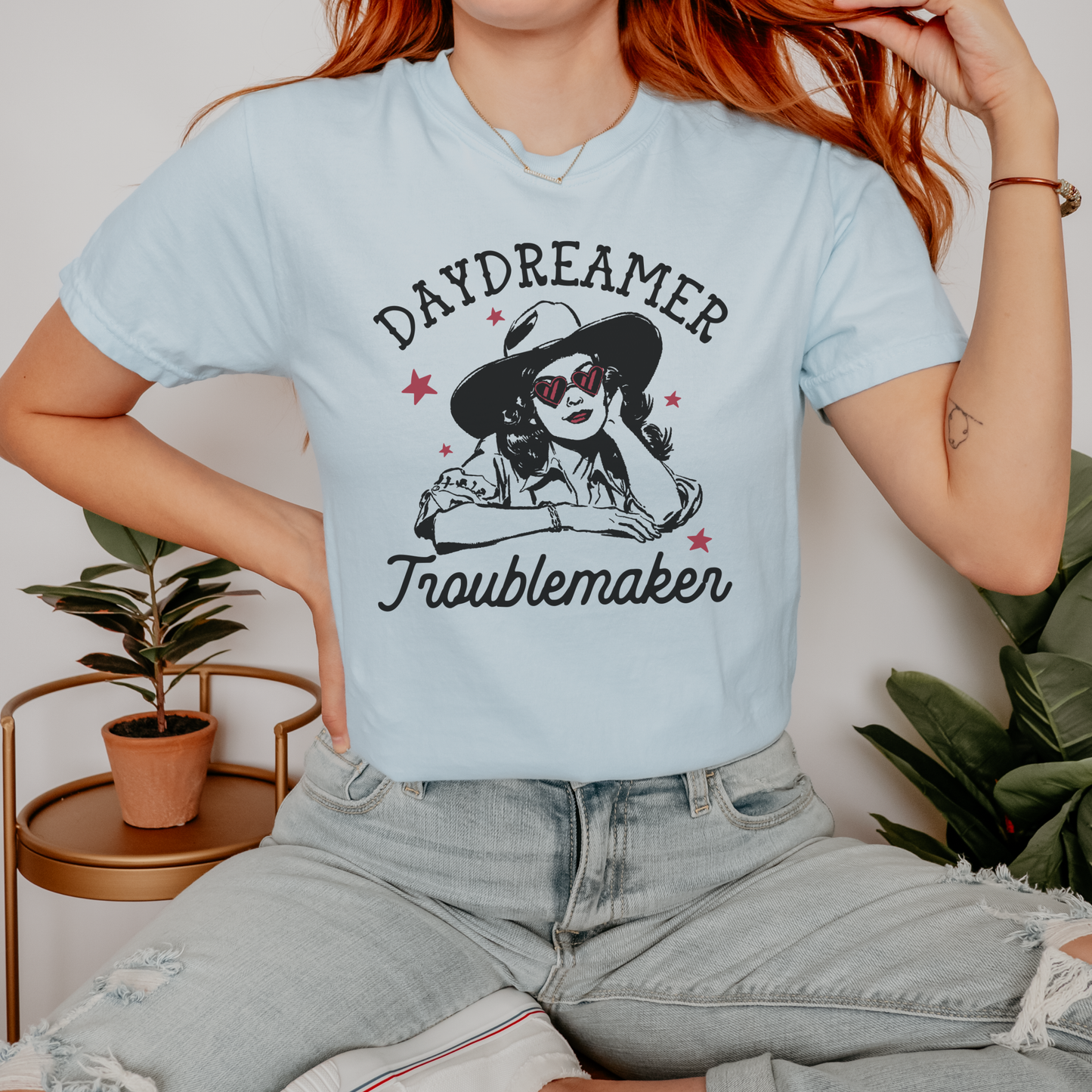 Daydreamer Troublemaker Cowgirl T-Shirt