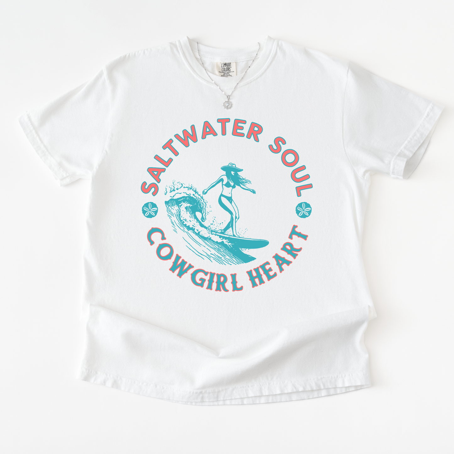 Saltwater Soul Cowgirl Heart Tee