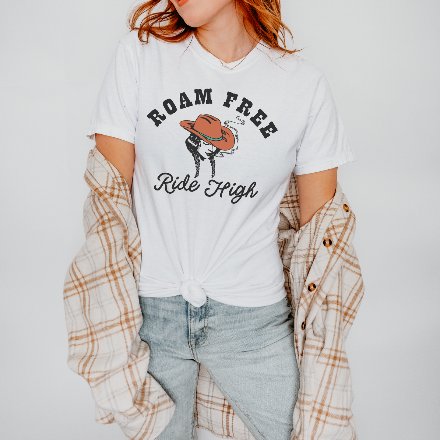Roam Free Ride High Cowgirl Tee