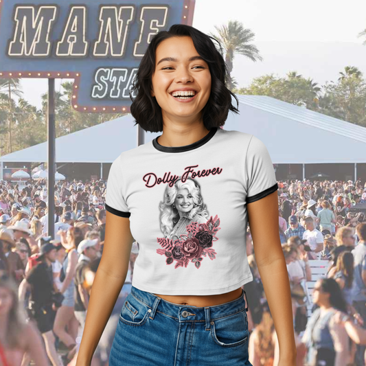Dolly Forever Ringer Tee