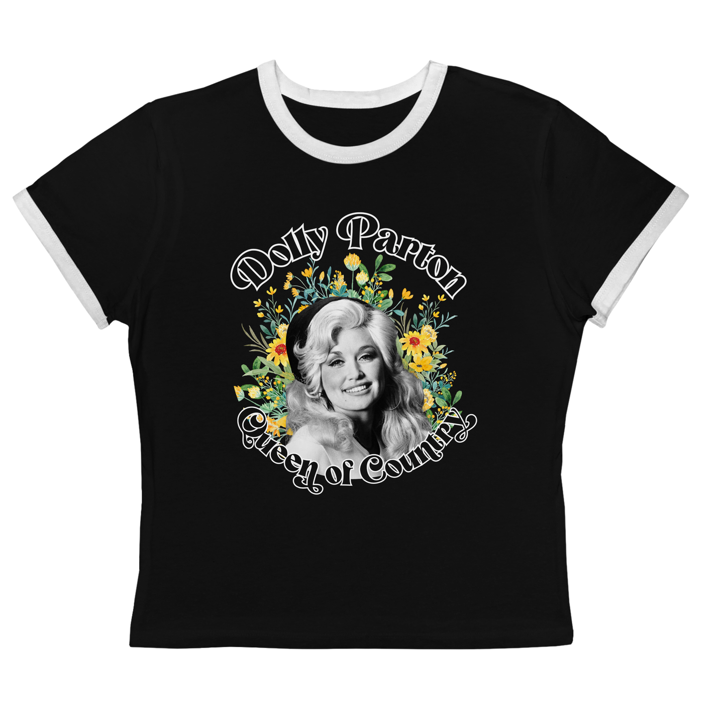 Dolly Queen of Country Ringer Tee