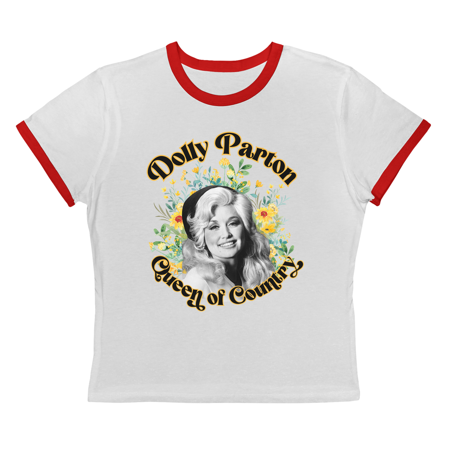 Dolly Queen of Country Ringer Tee