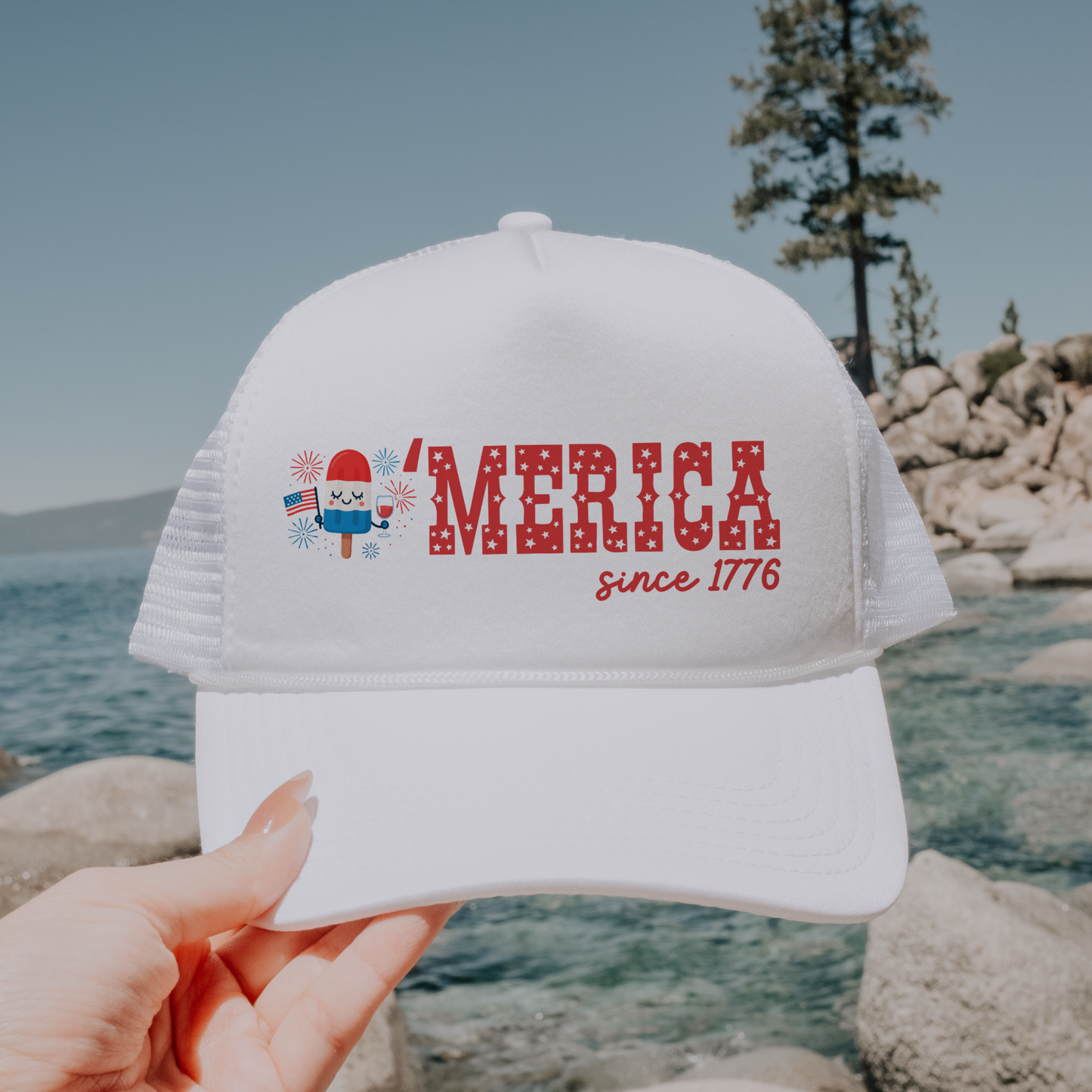 'Merica Patriotic Popsicle Trucker Hat