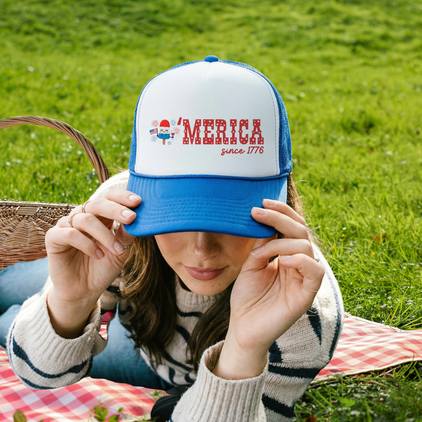 'Merica Patriotic Popsicle Trucker Hat