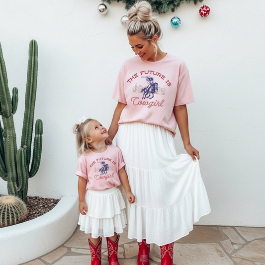 The Future Is Cowgirl Kids Tee