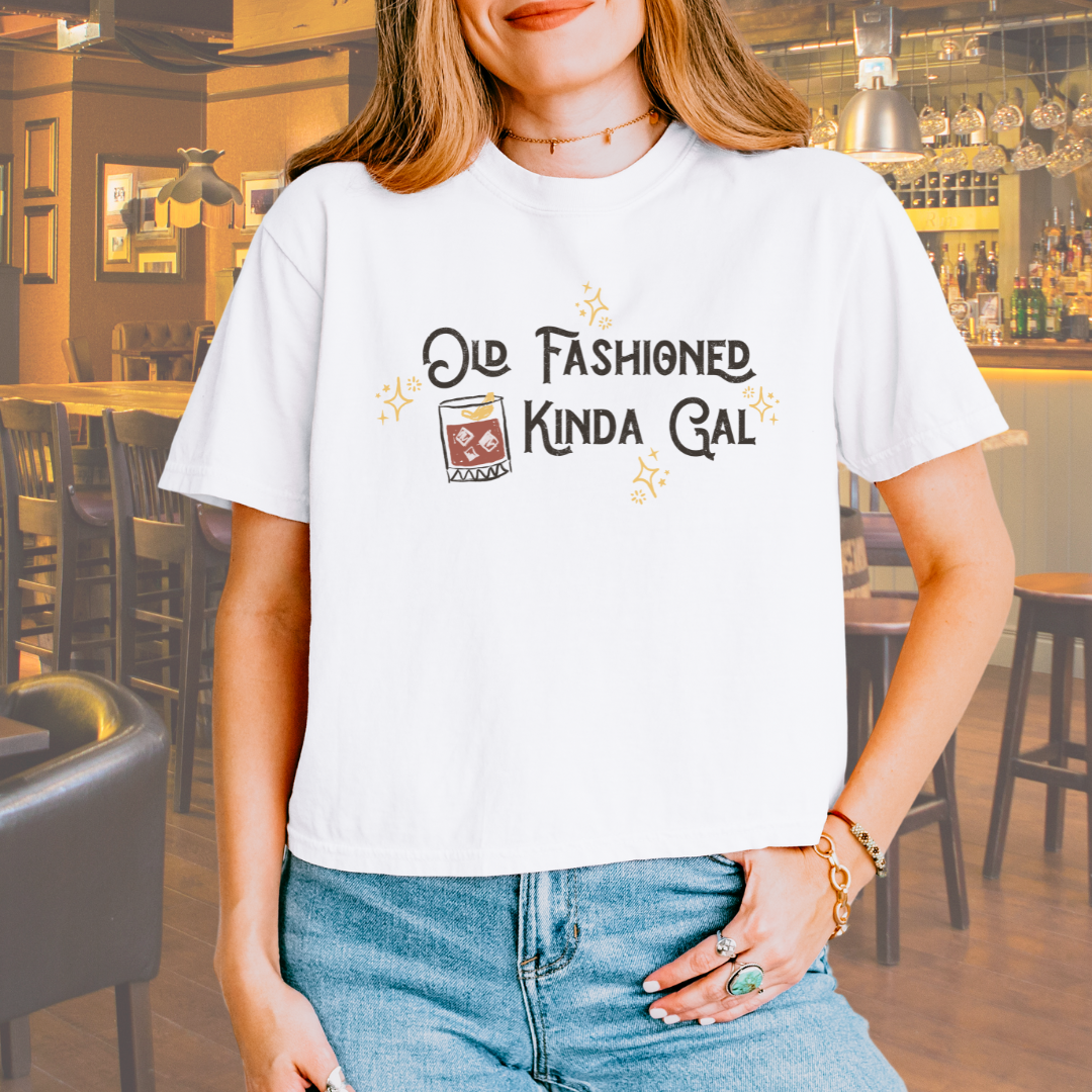 Old Fashioned Kinda Girl Vintage Cocktail Tee