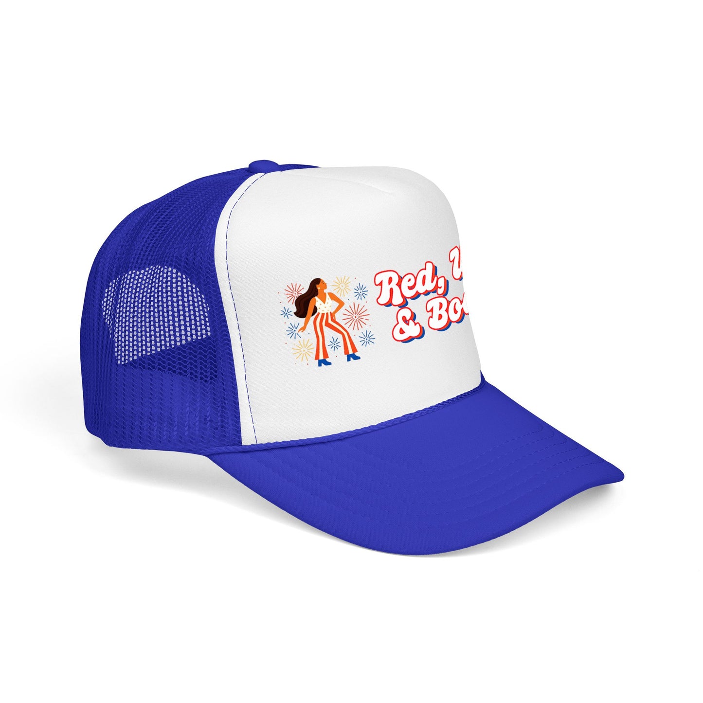 Red, White & Boogie Foam Trucker Hat - V1