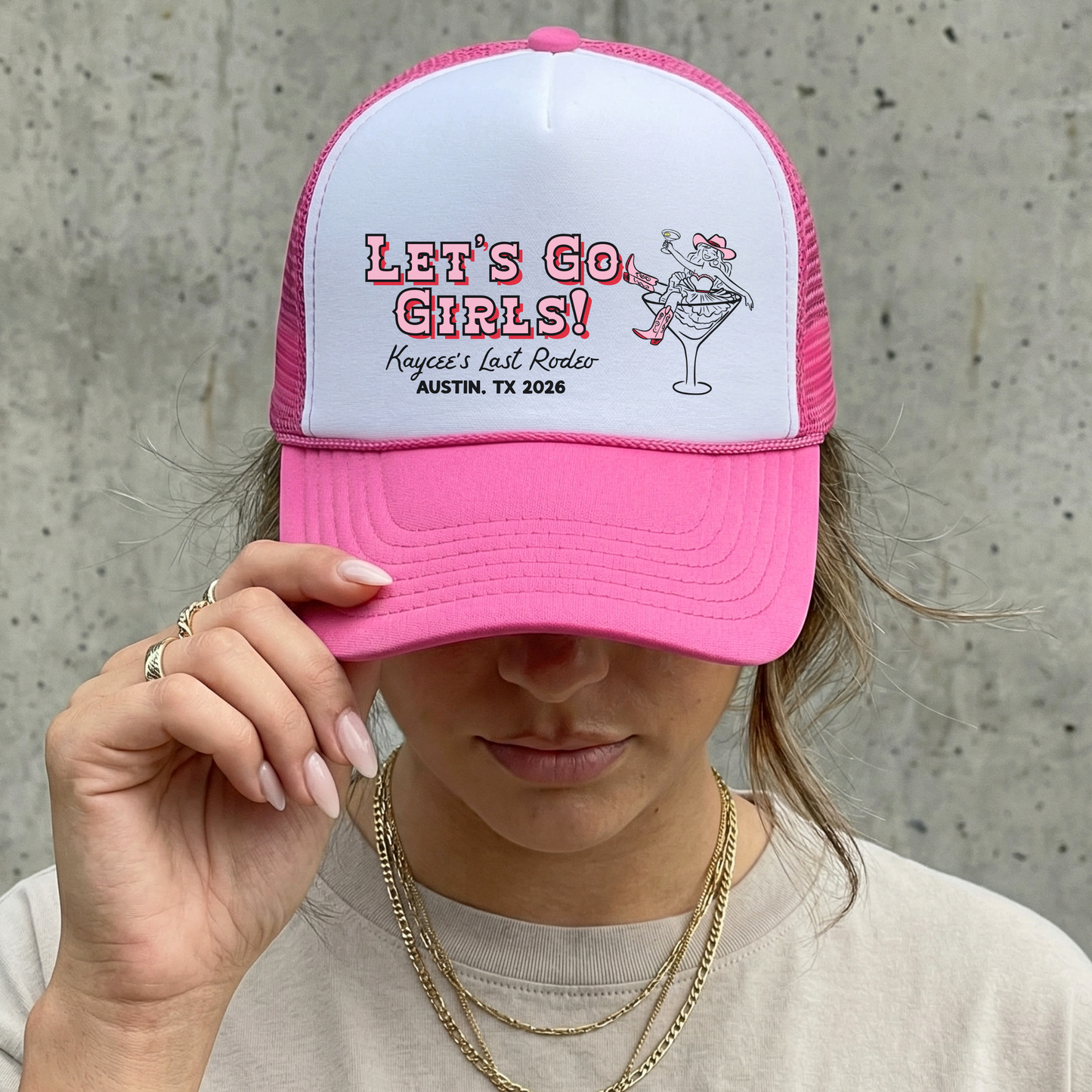 Let's Go Girls Trucker Hat | Customizable