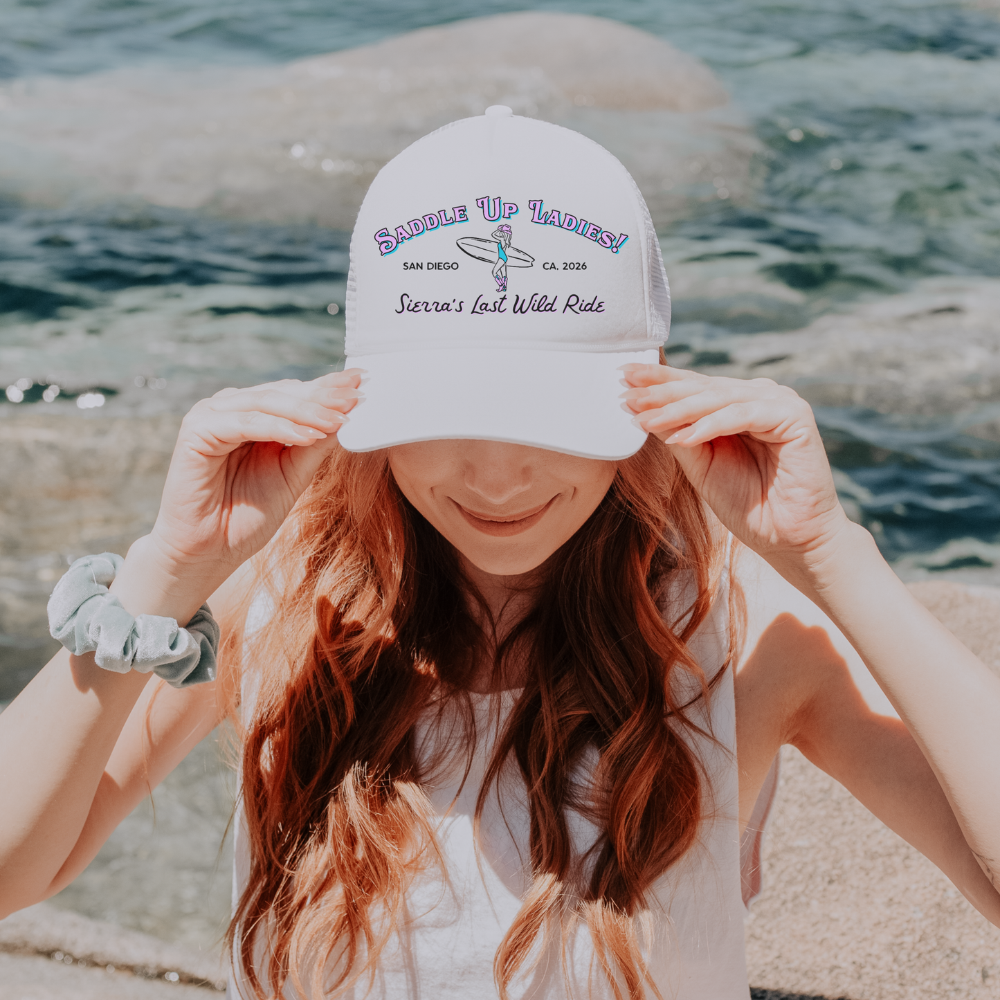 Saddle Up Ladies Girls Trip Trucker | Customizable