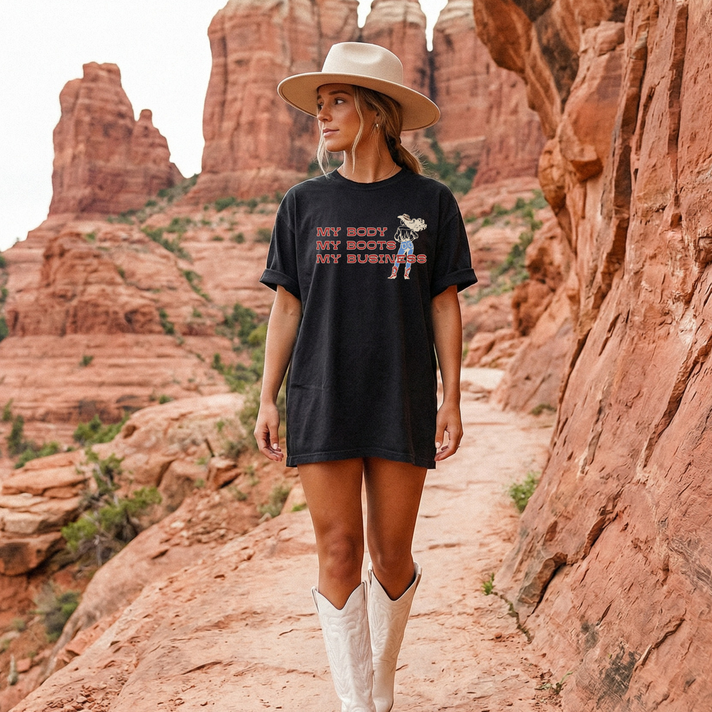 My Boots My Business Cowgirl Tee